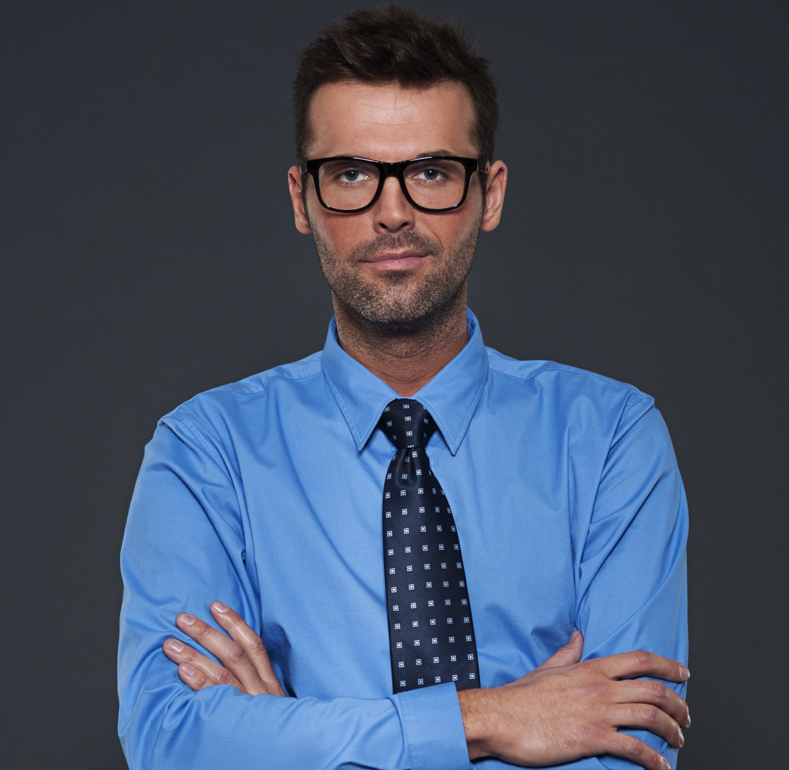 smart and self confident business man